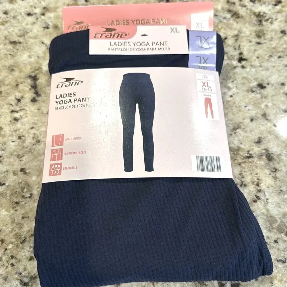 NWT Yoga Pants Navy blue - Picture 2 of 2